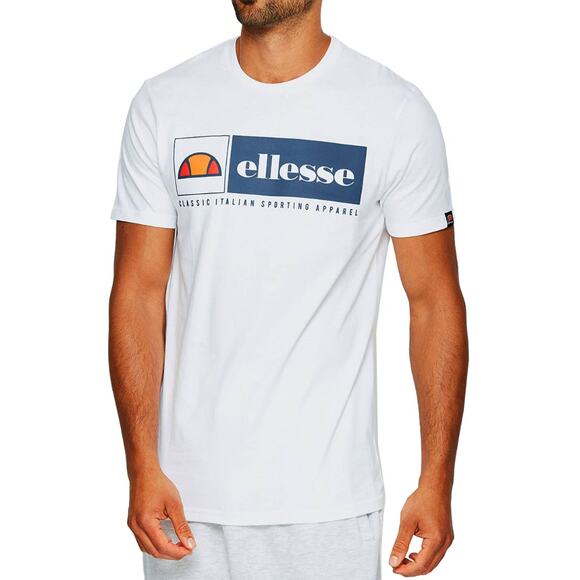 ELLESSE HERITAGE RIVIERA T-SHIRT-SHA06637-OPTIC WHITE-XS - Picture 1 of 3